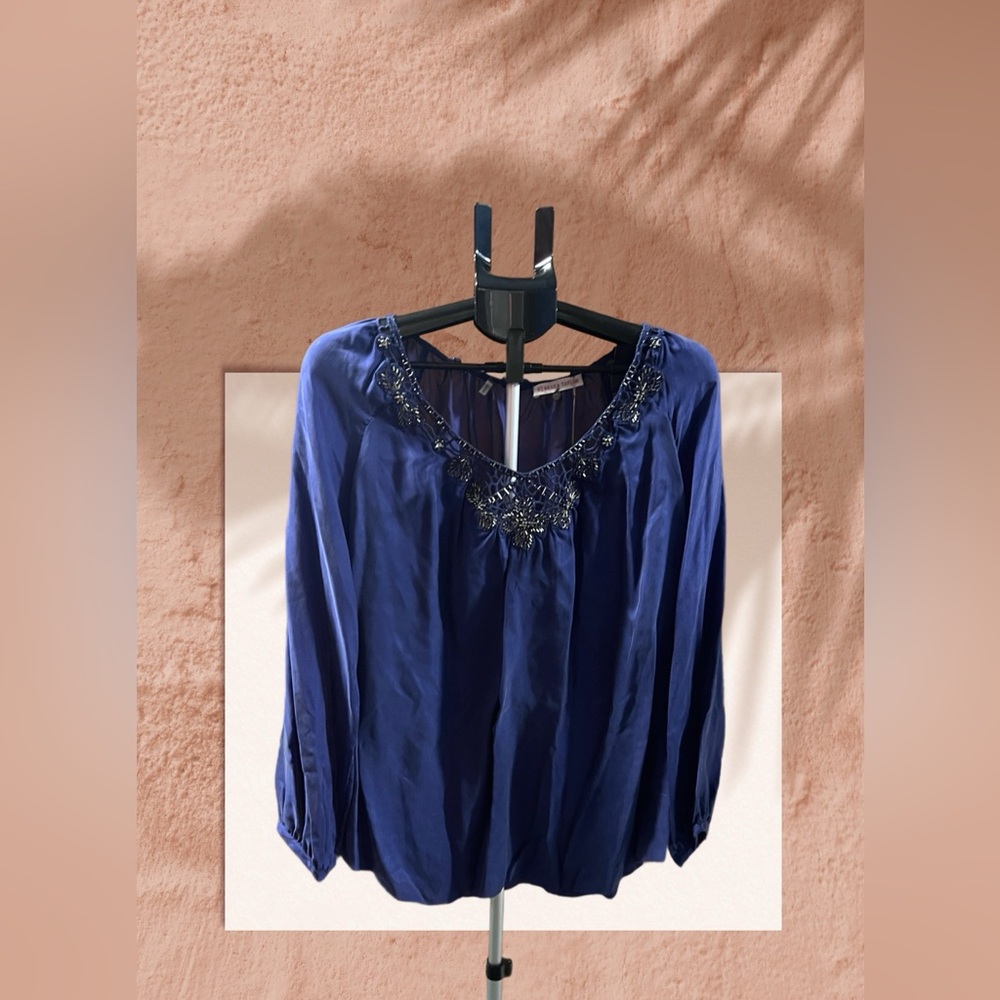 Rebecca Taylor Boho Beaded Blouse